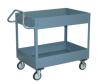 6 Inch Deep Lipped Two Shelf Ergo Service Cart 24 x 48