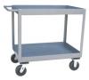 3 Inch Deep Lipped Two Shelf 2,400 Pound Capacity Cart 24 x 48