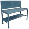 Stationary work bench 36 x 72 with louvered panel