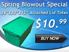 Attached Lid tote special 27x17x12