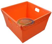 18.175 x 18.175 x 11.3125 Nestable Plastic Tote 18.175 x 18.175 x 11.3125 Nestable Plastic Tote