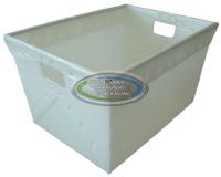 20.925 x 14.925 x 11.375 Nestable Plastic Tote 20.925 x 14.925 x 11.375 Nestable Plastic Tote