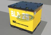 45x48x34 UNI-PAK Sleeve Pack Bulk Container w-10mil Corrugated Plastic Sleeve