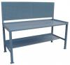 Stationary work bench 36 x 72 with pegboard panel